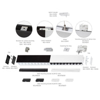 Spectrum allday inspire one 830 LED-Röhrenlampe 30W schwarz, 3000K, 4350 Lumen, 115° Oberflächen- oder hängendes Leuchtenkörper